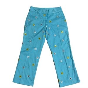 Lilly Pulitzer Blue Cropped Pants Size 0